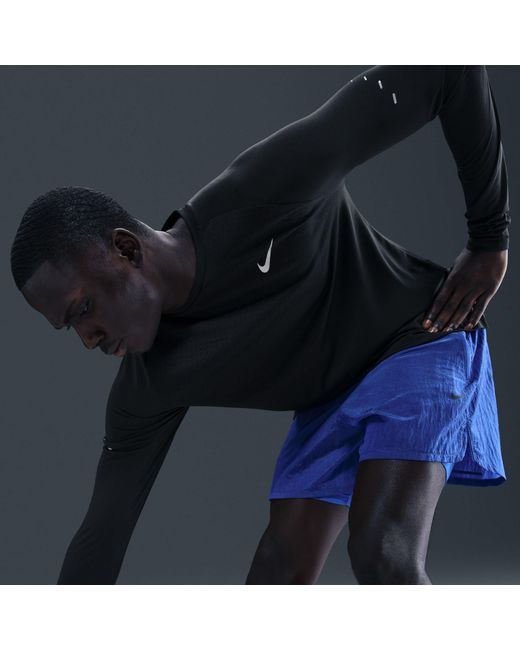 Nike Black Stride 5 Ls Tee Sn64 for men