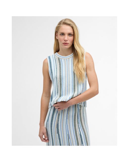 Barbour Blue Knitted Top