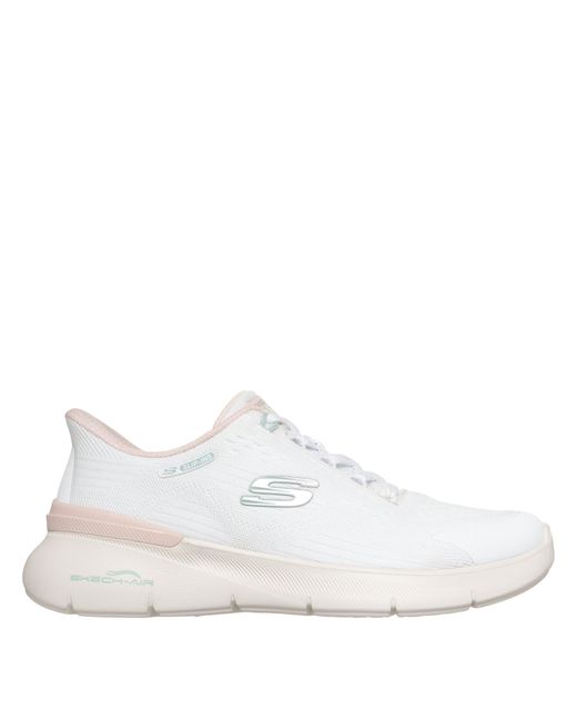 Skechers White Low-Top Trainers