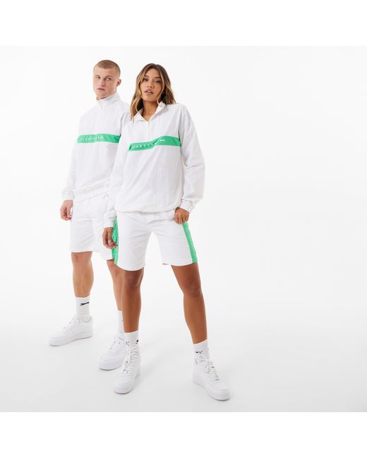 Slazenger 1881 White Ft. Aitch Contrast Half Zip Track Top