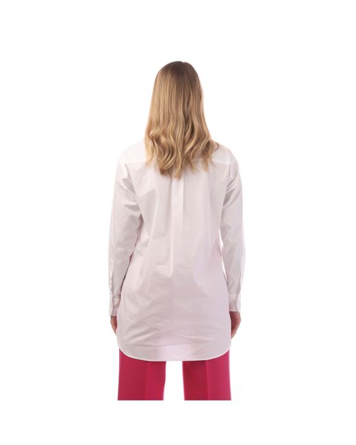Boss Pink Bacora Long-Sleeve Blouse