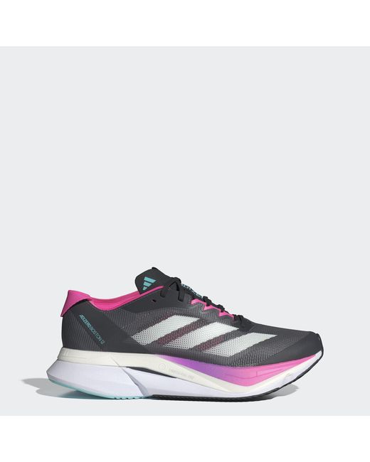 Adidas Blue Adizero Boston 12 Road Running Shoes