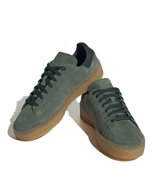 Adidas Originals Green Stan Smith Crepe Shoes for men