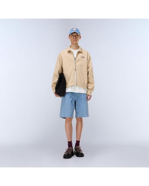 Napapijri Natural Optical Full Zip Crew Neck Jumper for men