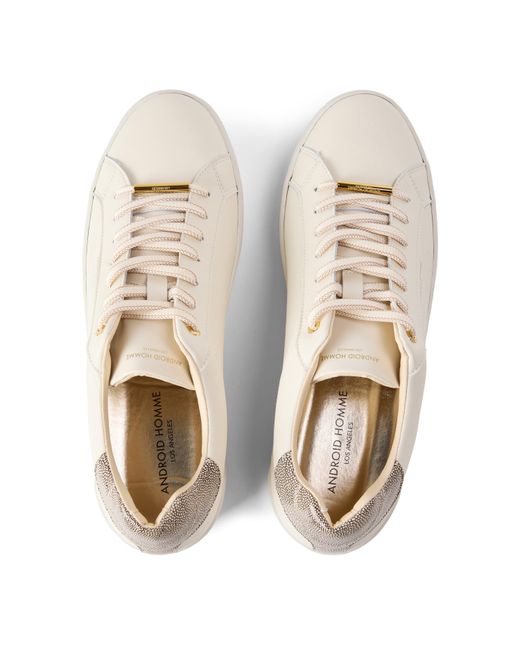 Android Homme White Zuma Low-Top Trainers for men