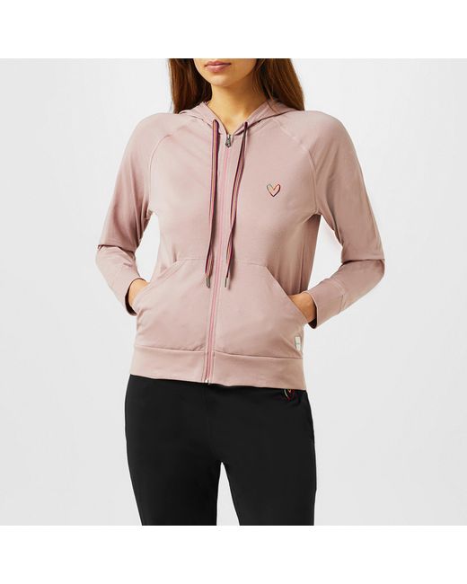 Paul Smith Pink Swirl Jersey Zip Hoodie