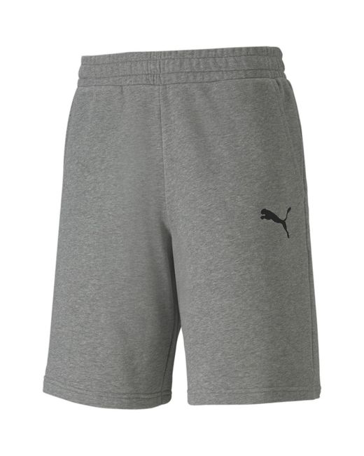 PUMA Gray Teamgoal 23 Casuals Jersey Jogger Shorts for men
