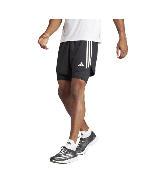 Adidas Black Own The Run 3 Stripes 2 for men