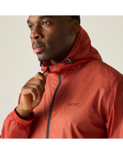 Regatta Red Pack It Iii Waterproof Jacket for men