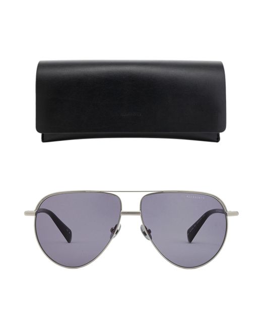 AllSaints Purple Aviator Sunglasses for men