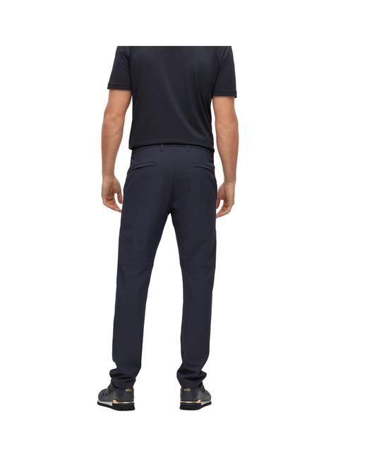 Boss Blue Hugo Commuter Slim Fit Trousers for men