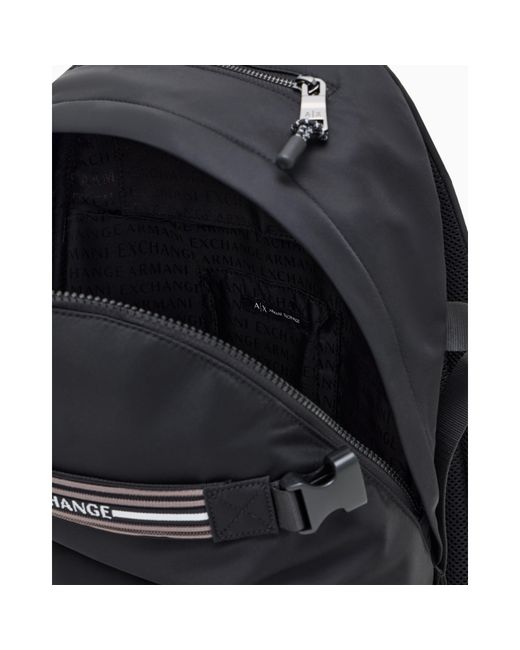 ARMANI EXCHANGE Black Backpack for men