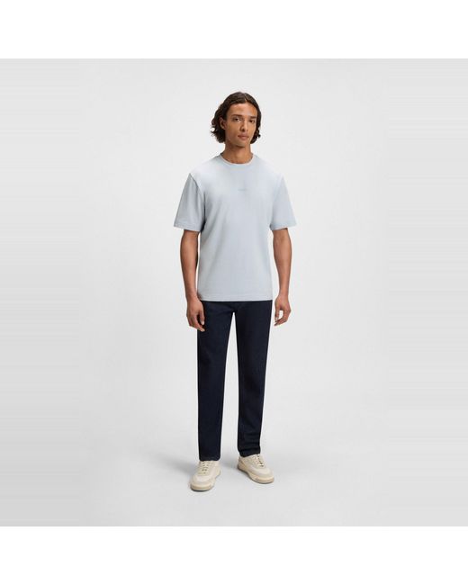 Boss White Oversized Tchup T-Shirt With Logo Detail for men