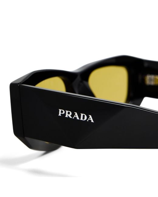 Prada Black Shield Sunglasses for men
