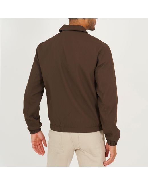 Brave Soul Brown Harrington Jacket for men