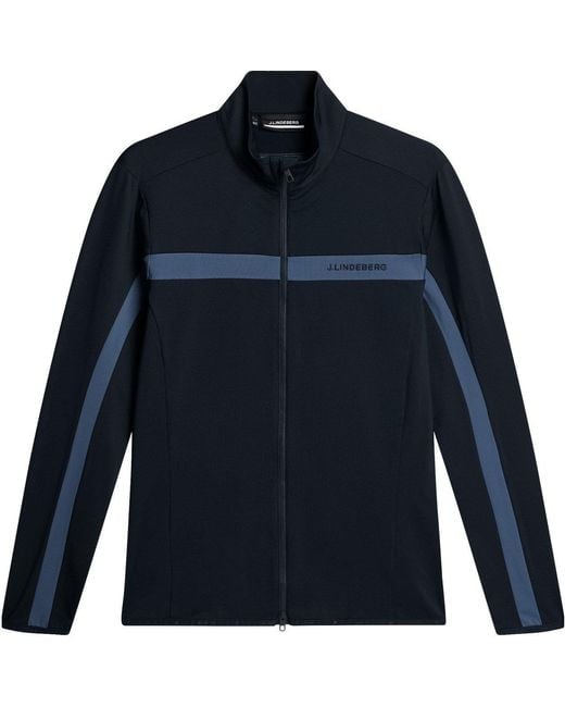 J.Lindeberg Blue Jarvis Mid Layer Pullover for men