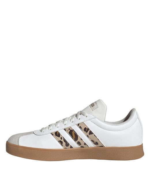Adidas White Vl Court Base Shoes