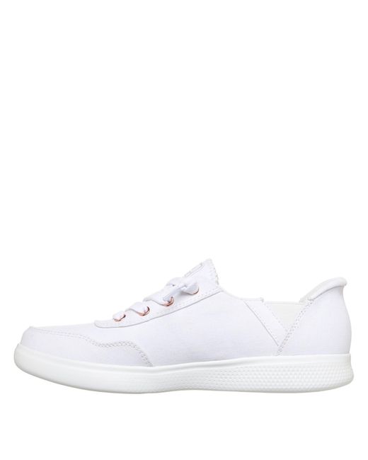 Skechers White Bobs Skipper Keep It Sweet Slip On Trainers