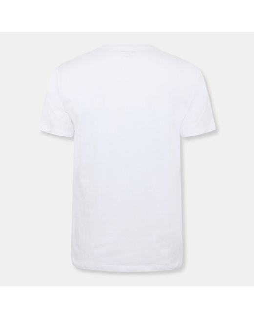 Calvin Klein White Mlogo Graphic T-Shirt for men