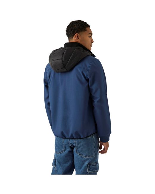 Reebok Blue Water-Resistant Rain Anorak for men