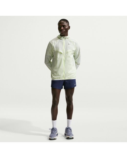 Nike Blue Stride 5In Performance Shorts for men