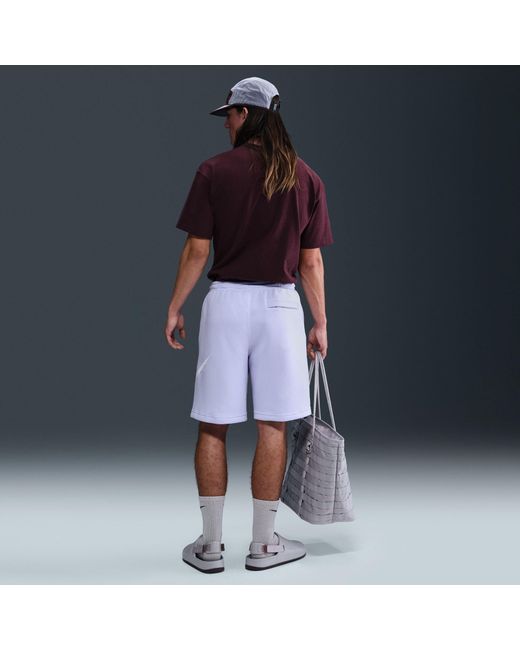 Nike Blue Sportswear Club Graphic Shorts for men