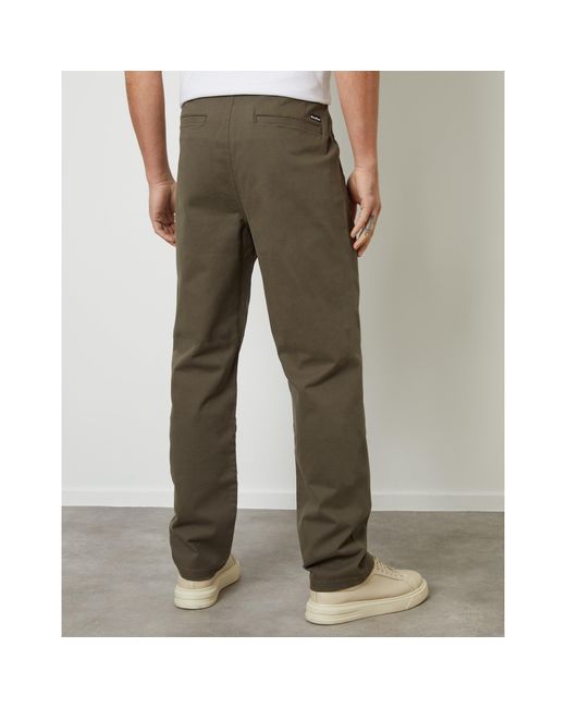 Threadbare Gray Fog Tailored Fit Chinos for men