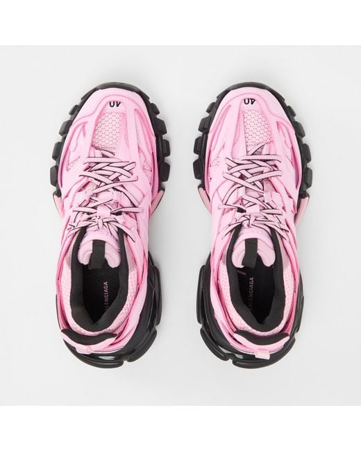 Balenciaga Pink Track Mesh Sneakers
