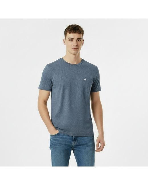 Jack Wills Blue Ayleford Logo T Shirt for men