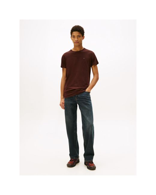 Tommy Hilfiger Brown Original Crew Neck Tee for men