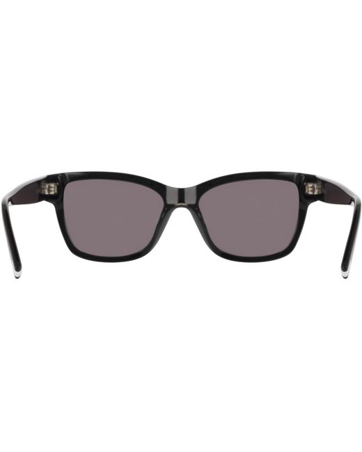 DKNY Black Modified Rectangle Sunglasses