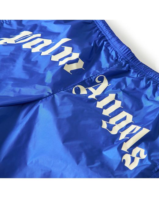 Palm Angels Blue Swim Shorts for men