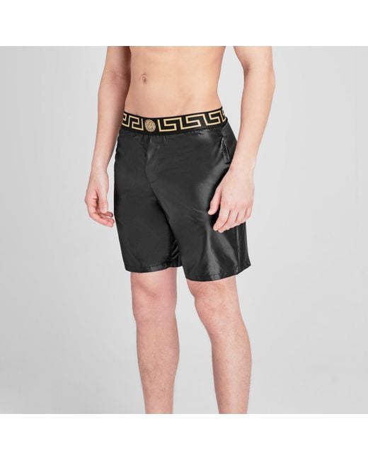 Versace Gray Swim Shorts for men