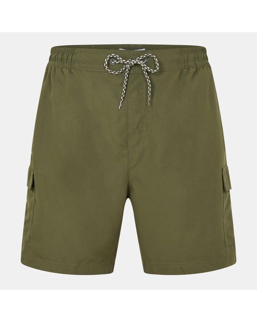 Threadbare Green Swim Shorts for men