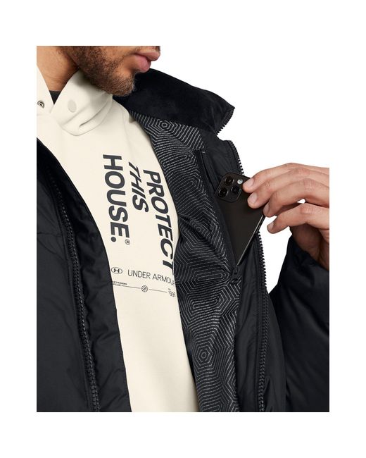 Under Armour Black Quilted Water-Repellent Puffer Jacket for men