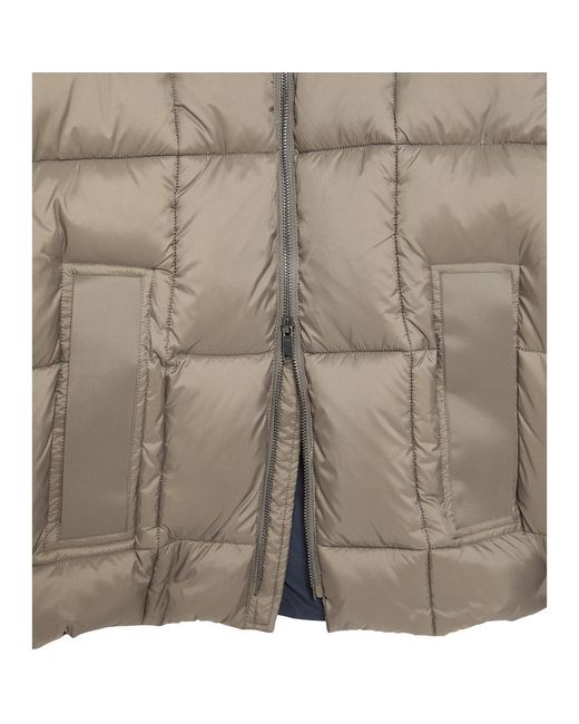 Lyle & Scott Natural Cocoon Long Puffer Jacket for men