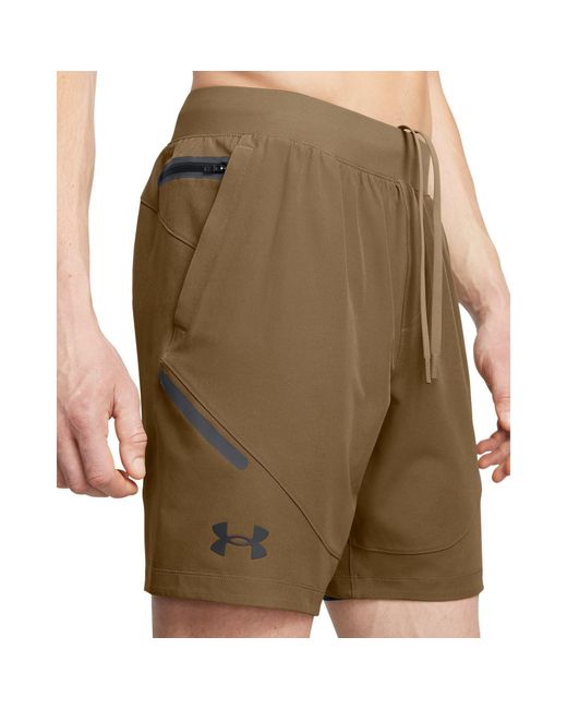 Under Armour Green Unstoppable Performance Gym Shorts for men