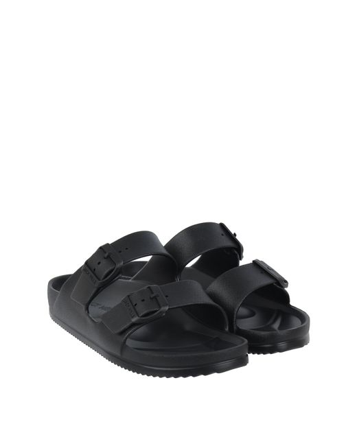 Jack Wills Black Two Strap Sandals