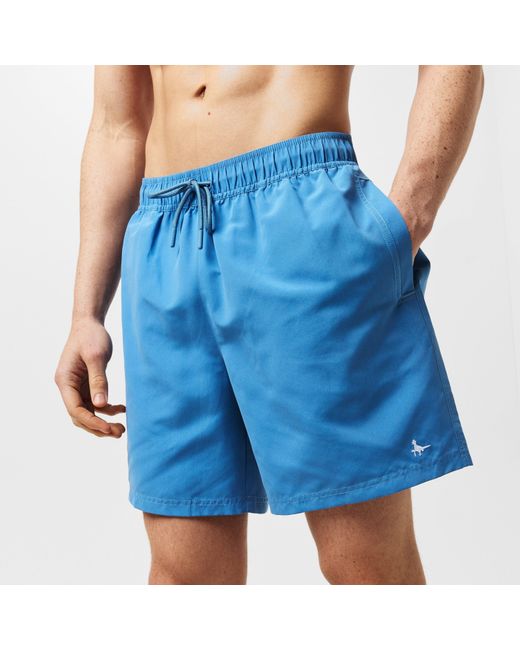Jack Wills Blue Mid-Length Swim Shorts for men