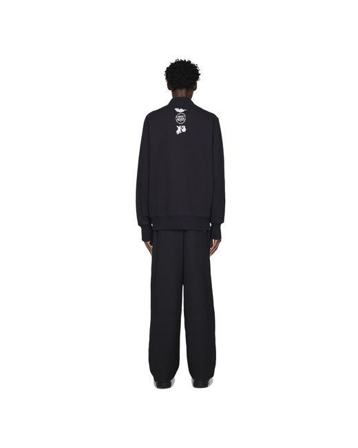 Y-3 Blue Gfx Moisture Wicking Athletic Fit Tracksuit Top for men