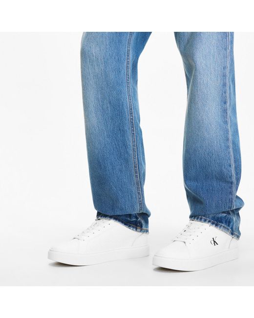 Calvin Klein White Ck L Classic Cup Low-Top Trainers for men