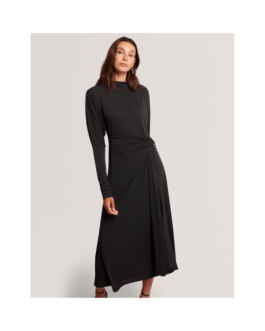 Ted Baker Black Midi Wrap Dress