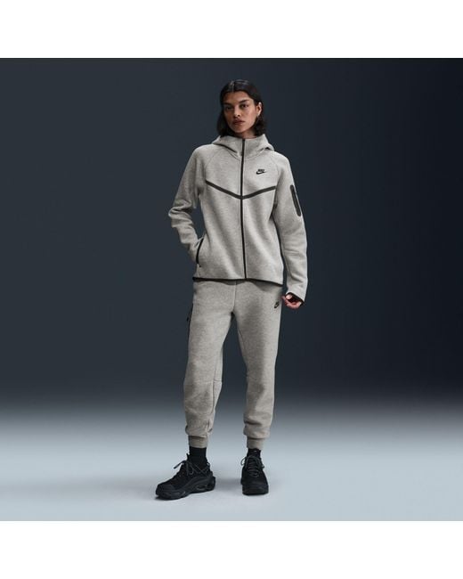 Nike Gray Tech Fleece Zip Hoodie