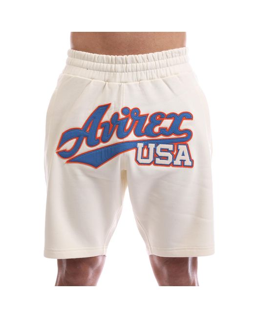 Avirex Blue Haven Jersey Jogger Shorts for men
