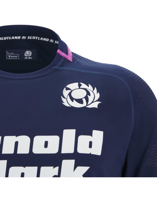 MACRON Blue Scotland Rugby Home Shirt 2025 Adults for men