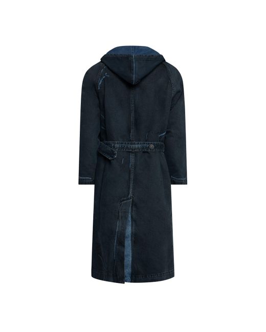 DIESEL Blue Matthew Trench Coat for men