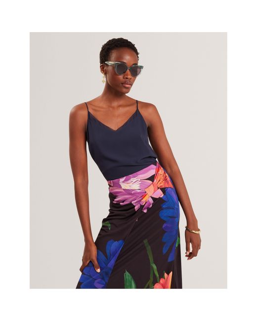 Ted Baker Blue Chiffon Woven Cami Vest