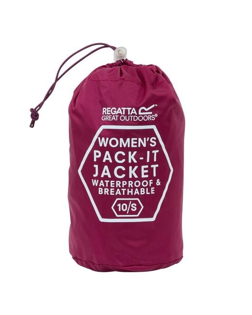 Regatta Red Pack It Iii Waterproof Jacket