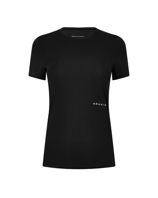 Röhnisch Black Micro Tee Short Sleeve Performance Gym Top