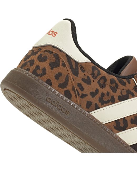 Adidas Brown Breaknet Sleek Suede Shoes